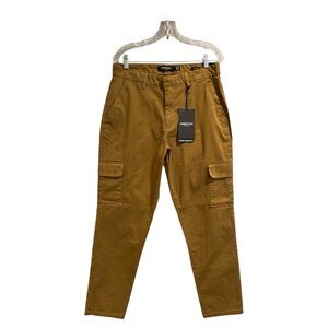 Kenneth‎ Cole Men's Cargo Pants in Techni Cole Tobacco Color, Flat Front NWT